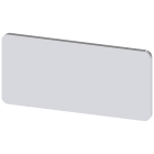 SIEMENS - Targhetta identificativa 12,5 x 27 mm, colore argento, senza iscrizione