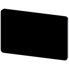 SIEMENS - Targhetta identificativa 17,5 x 27 mm, colore nero, senza iscrizione