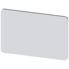 SIEMENS - Targhetta identificativa 17,5 x 27 mm, colore argento, simbolo: 1 O 2