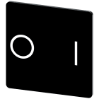 SIEMENS - Targhetta identificativa 27 x 27 mm, colore nero, simbolo: O* I