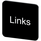 SIEMENS - Targhetta identificativa 22 x 22 mm, colore nero, iscrizione: Links