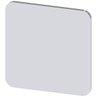 SIEMENS - Targhetta identificativa 22 x 22 mm, colore argento, senza iscrizione