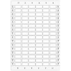 SIEMENS - Targhette identificative, su pulsantiera 12,5 x 27 mm, colore bianco, senza iscrizione