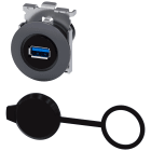 SIEMENS - Interfaccia USB, 30 mm, in metallo opaco, colore grigio sabbia