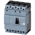 SIEMENS - Sezionatore sottocarico 3VA1 IEC Frame 160 a 4 poli SD100, In=63 A senza protezione da sovraccarico