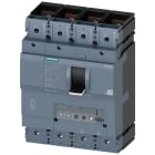 SIEMENS - interruttore automatico 3VA2 IEC frame 630 classe del potere di interruzione M Icu=55kA con 415V a 4 poli, protezione impianto ETU330, LIG, In=400A...