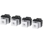 SIEMENS - Morsetto di collegamento per conduttore tondo, 4 pezzi, accessorio per: 3VA2 100/160/250