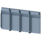 SIEMENS - Piastra disolamento allungata, a 4 poli, 1 pezzo, accessorio per: 3VA1 100/160