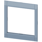 SIEMENS - Mostrina copriforo per sfinestratura su porta 104,6x100,8mm (LaxA) per 3VA61/62, a 3 poli con ETU