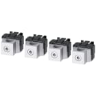 SIEMENS - Morsetto di collegamento per conduttore tondo, 4 pezzi, accessorio per: 3VA52 250