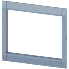 SIEMENS - Mostrina copriforo per sfinestratura su porta 137,6x109,3mm (LaxA) per 3VA63/64