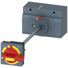 SIEMENS - Comando rotativo bloccoporta OFF di emergenza IEC IP65 con bloccoporta per 3VA5/6 400/600