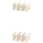 SIEMENS - Calotta coprimorsetti alta a 3 poli, 2 pezzi per 3VA57/58/67/68