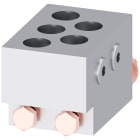 SIEMENS - Morsetto di collegamento per conduttore tondo TC7.3 5x 300 - 600 kcmil Cu, per 5 cavi, 1 pezzo