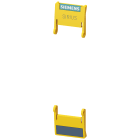SIEMENS - Sportellino di chiusura 22,5 mm, per apparecchi SIRIUS in custodia industriale per guida profilata giallo
