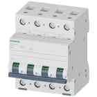 SIEMENS - Interruttore magnetotermico 400V 10kA, 4 poli, D, 0,5A
