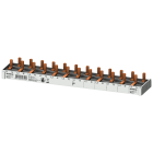 SIEMENS - Sbarra di collegamento a punte 10mm², quadrifase, 12x (1 fase+N), 218mm