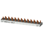 SIEMENS - Sbarra di collegamento a punte 10mm², bifase, 12x (1 fase+N), 218mm