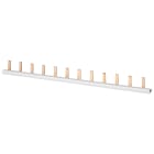 SIEMENS - Sbarra di collegamento a punte 10mm², bifase, 23x (1 fase+N+AUX), 1016mm sezionabile