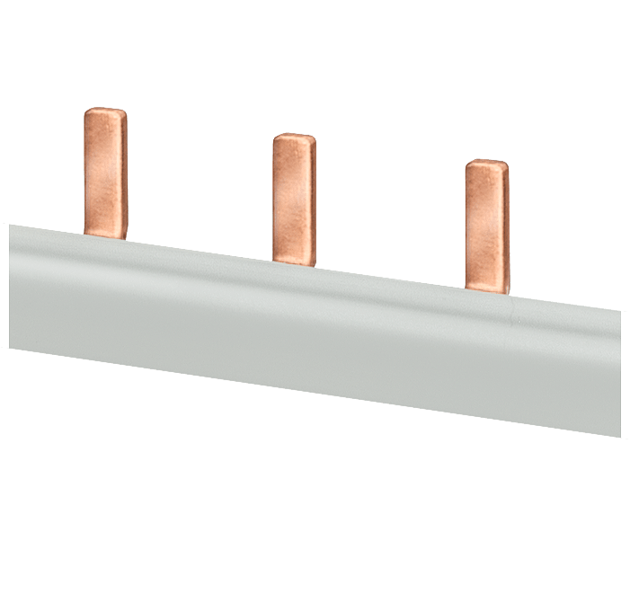 SIEMENS - Sbarra di collegamento a punte, monofase 10 mm², 13 punte, isolamento grigio