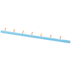 SIEMENS - sbarra di collegamento a punte 1PH 10qmm, 54TE blu sbarra di collegamento a punte, monofase inclinato, 10mm2, 54TE, Isolamento blu, tagliabile per ...