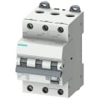 SIEMENS - Interruttore magnetotermico differenziale, 6 kA, a 3 poli, tipo A, 30 mA, car. C, In: 16 A Un: 400 V