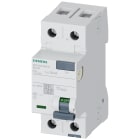 SIEMENS - Interruttore differenziale, a 2 poli, tipo A, In: 25 A, 30 mA, Un AC: 24 ... 125 V