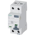 SIEMENS - Interruttore differenziale, a 2 poli, tipo F, con breve ritardo, In: 40 A, 30 mA 5SV33143