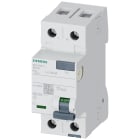 SIEMENS - Interruttore differenziale, a 2 poli, tipo F, con breve ritardo, In: 63 A, 30 mA