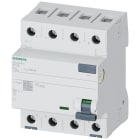 SIEMENS - Interruttore differenziale, a 4 poli, tipo A, In: 63 A, 30 mA, Un AC: 400 V