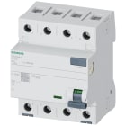 SIEMENS - Interruttore differenziale, a 4 poli, tipo A, In: 40 A, 100 mA, Un AC: 400 V 5SV34446