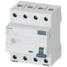 SIEMENS - Interruttore differenziale, a 4 poli, tipo A, selettivo, In: 63 A, 300 mA, Un AC: 400 V