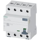 SIEMENS - Interruttore differenziale, a 4 poli, tipo A, In: 63 A, 500 mA, Un AC: 400 V