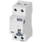 SIEMENS - Interruttore differenziale, a 2 poli, tipo AC, In: 25 A, 30 mA, Un AC: 24 ... 125 V
