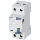 SIEMENS - Interruttore differenziale, a 2 poli, tipo AC, In: 25 A, 100 mA, Un AC: 230 V