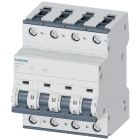 SIEMENS - Interruttore magnetotermico 400 V 6 kA, a 4 poli, C, 4 A, P=70 mm