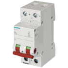 SIEMENS - Interruttore ON/OFF 63 A 2 poli, con leva rossa