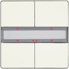 SIEMENS - Pulsanti UP 286/3 2ch+Led Pl-L Delta Style.BT