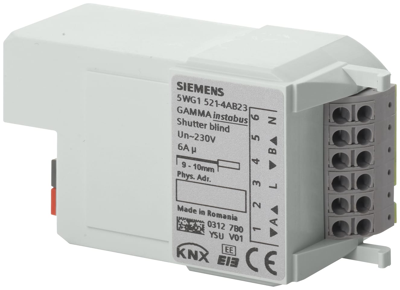 SIEMENS - Attuatore Tapparelle RL 521/23 2x230V 6A