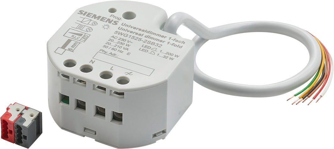 SIEMENS - Dimmer Universale UP 525S32 230V 210VA + 3 Ingressi Contatti Potenziale Libero SECURE