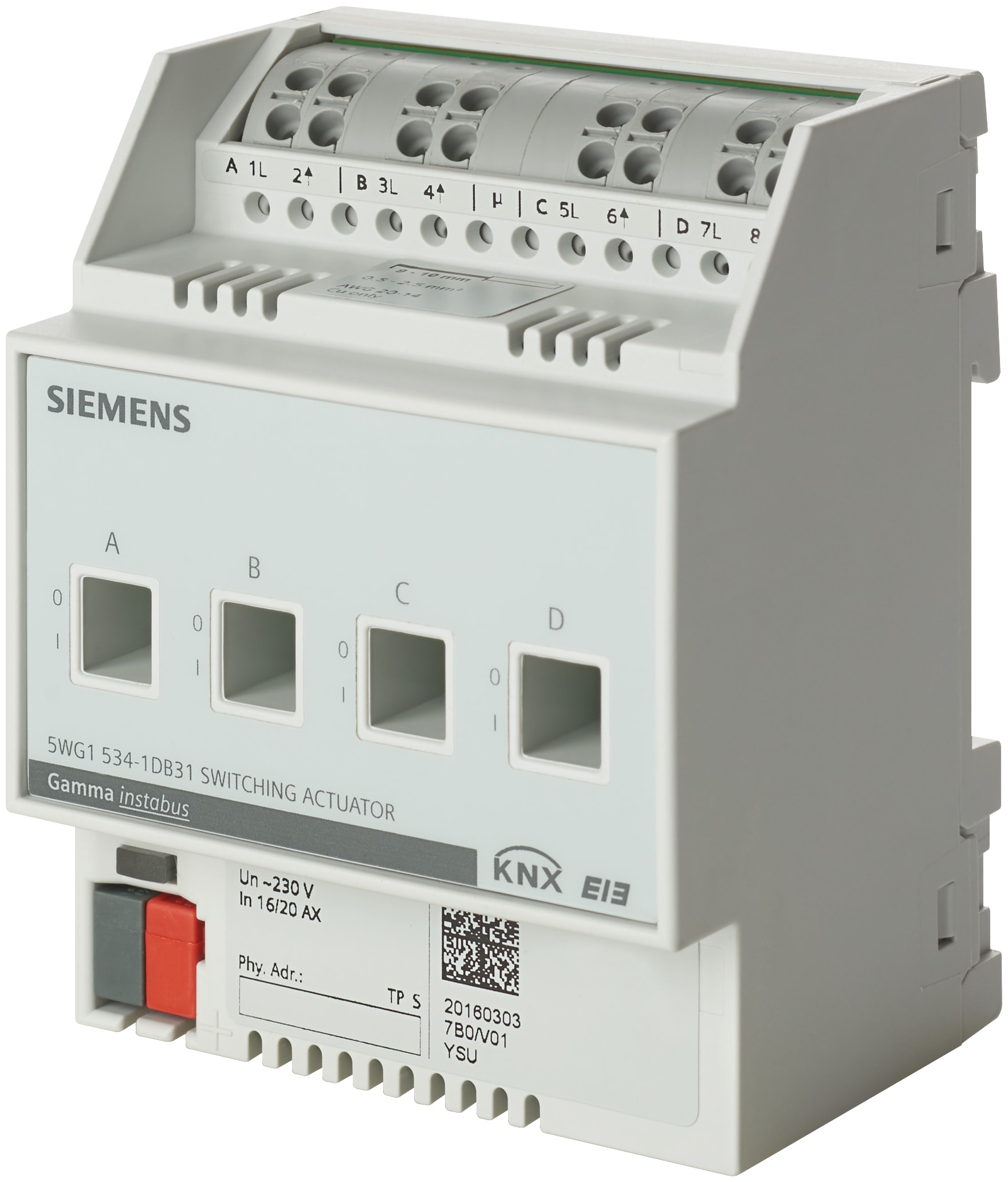 SIEMENS - Uscita Binaria N 534D31 4x230V 16/20AX
