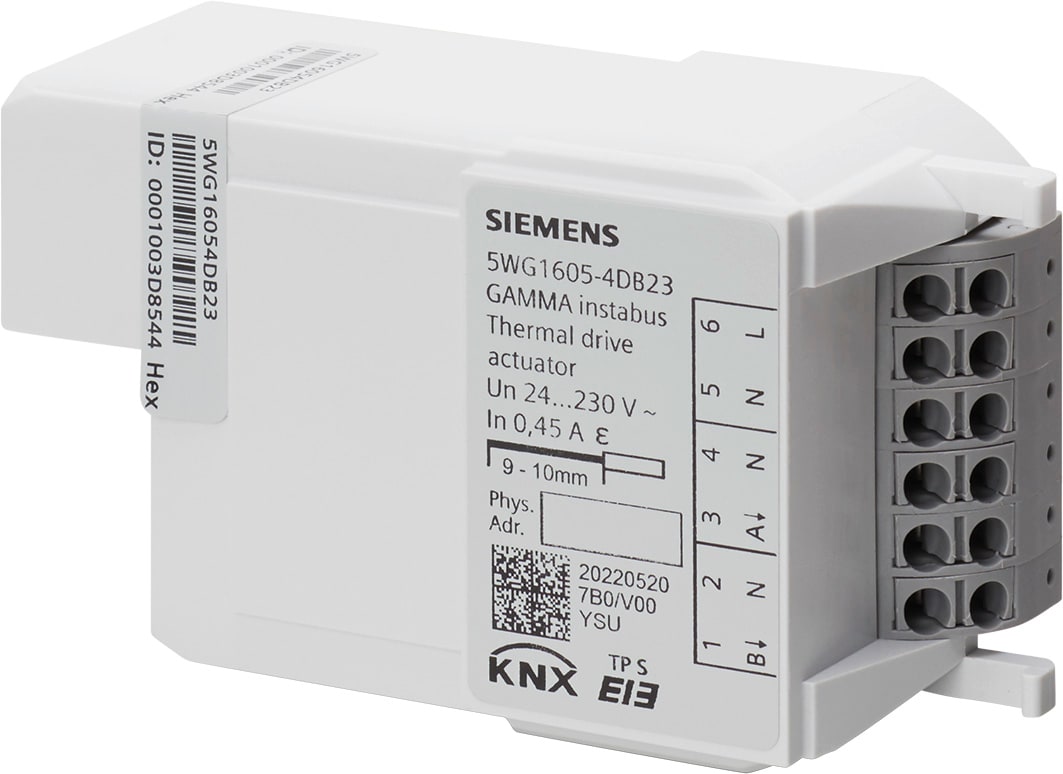 SIEMENS - Attuatore per azionamenti Valvole Elettrotermiche RL 605D23 2 canali