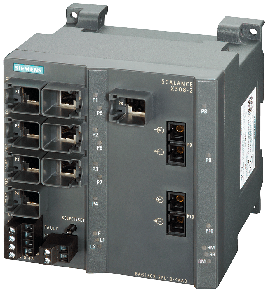 SIEMENS - SIPLUS NET SCALANCE X308-2 basato su 6GK5308-2FL10-2AA3 con Conformal Coating, -10…+60°C,