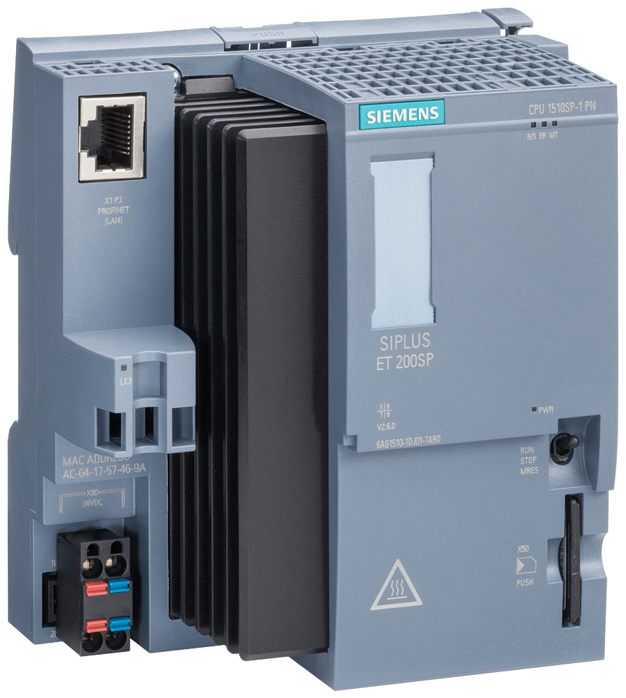 SIEMENS - SIPLUS ET 200SP CPU 1510SP-1 PN -40 ... +70 °C con Conformal Coating based on 6ES7510-1DJ01-0AB0