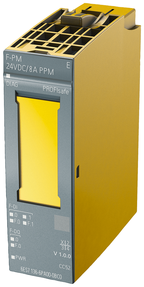 SIEMENS - SIPLUS ET 200SP F-PM-E PPM 24VDC OT1 RAIL con Conformal Coating based on 6ES7136-6PA00-0BC0