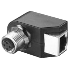 SIEMENS - IE M12 Panel Feedthrough, cond. passacavi per quadro el., da tecnica M12 a RJ45