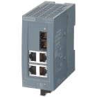 SIEMENS - SCALANCE XB004-1, unmanaged switch, 4x RJ45, 1x multimode SC