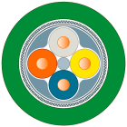 SIEMENS - Cavo IE FC TP Std. GP; 2 x senza; 2x2;50 m; Cat5e; PVC; robusto