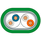 SIEMENS - Cavo IE TP; sub DE-9/RJ45; 2x2; 10 m; Cat5; UL; PVC; mediamente robusto