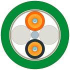 SIEMENS - PCF Standard Cable GP 200/230, sezionabile, guaina esterna PVC, UL, a metraggio